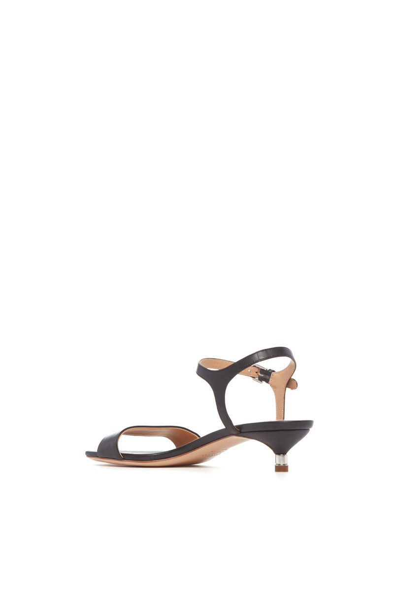 GABRIELA HEARST Soraya Kitten Heel in Black Leather outlook