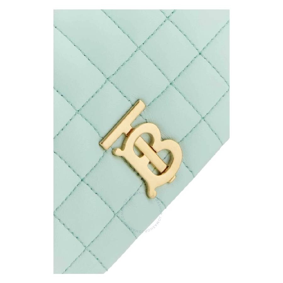 Burberry Ladies Quilted Logo Plaque Shoulder Bag - 4