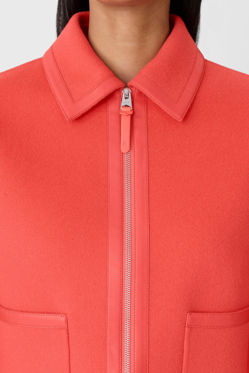 SOLANA-Z Double-Face Wool balloon sleeved short jacket 5