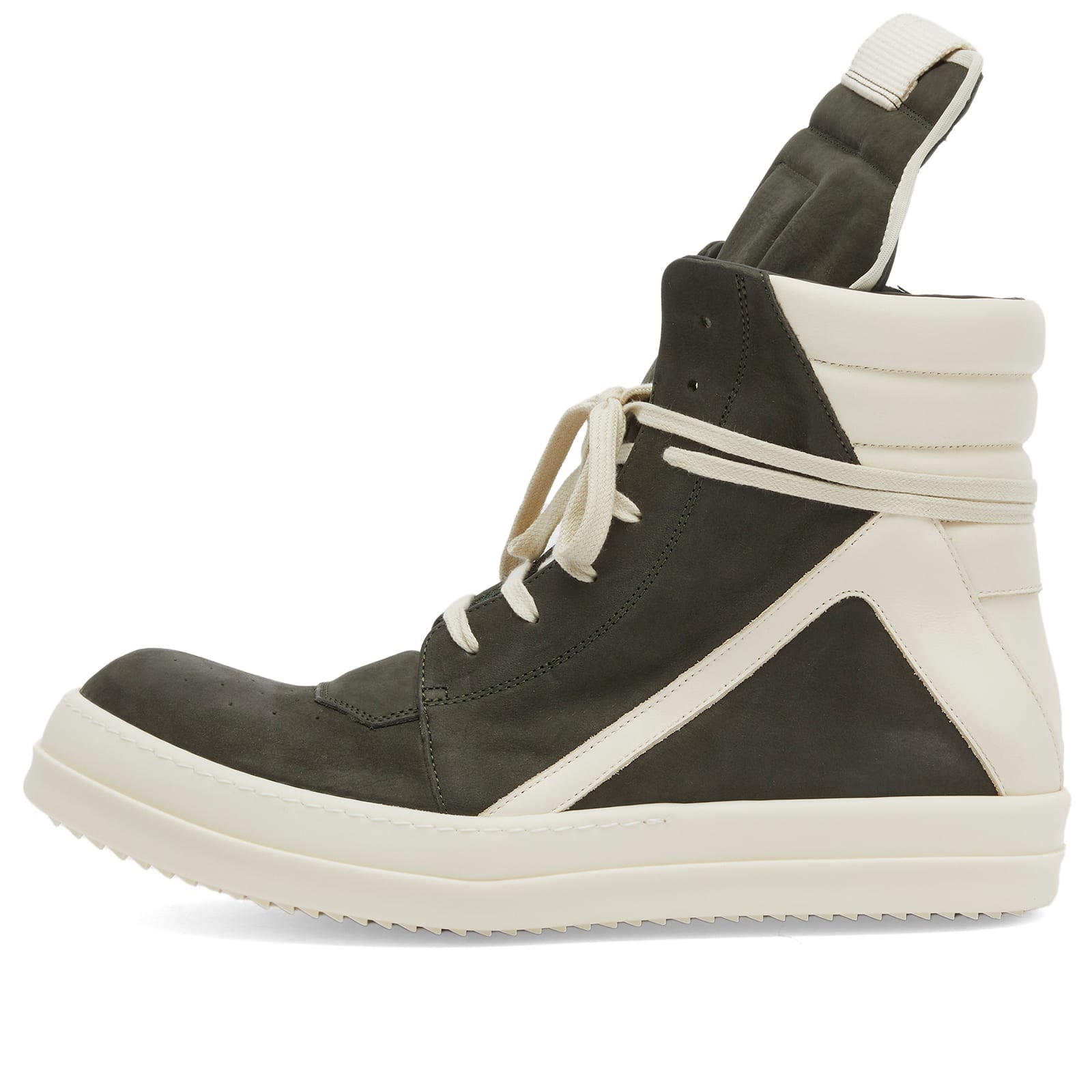 Rick Owens Nubuck Geobasket Sneakers - 1