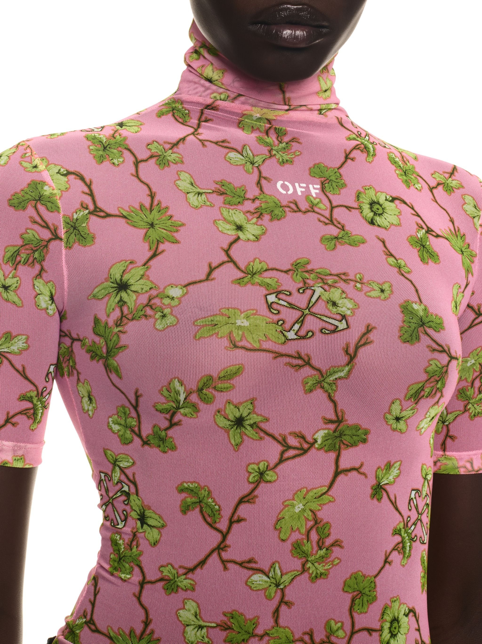 Pink Ramage Tulle S/s Turtlenek - 5