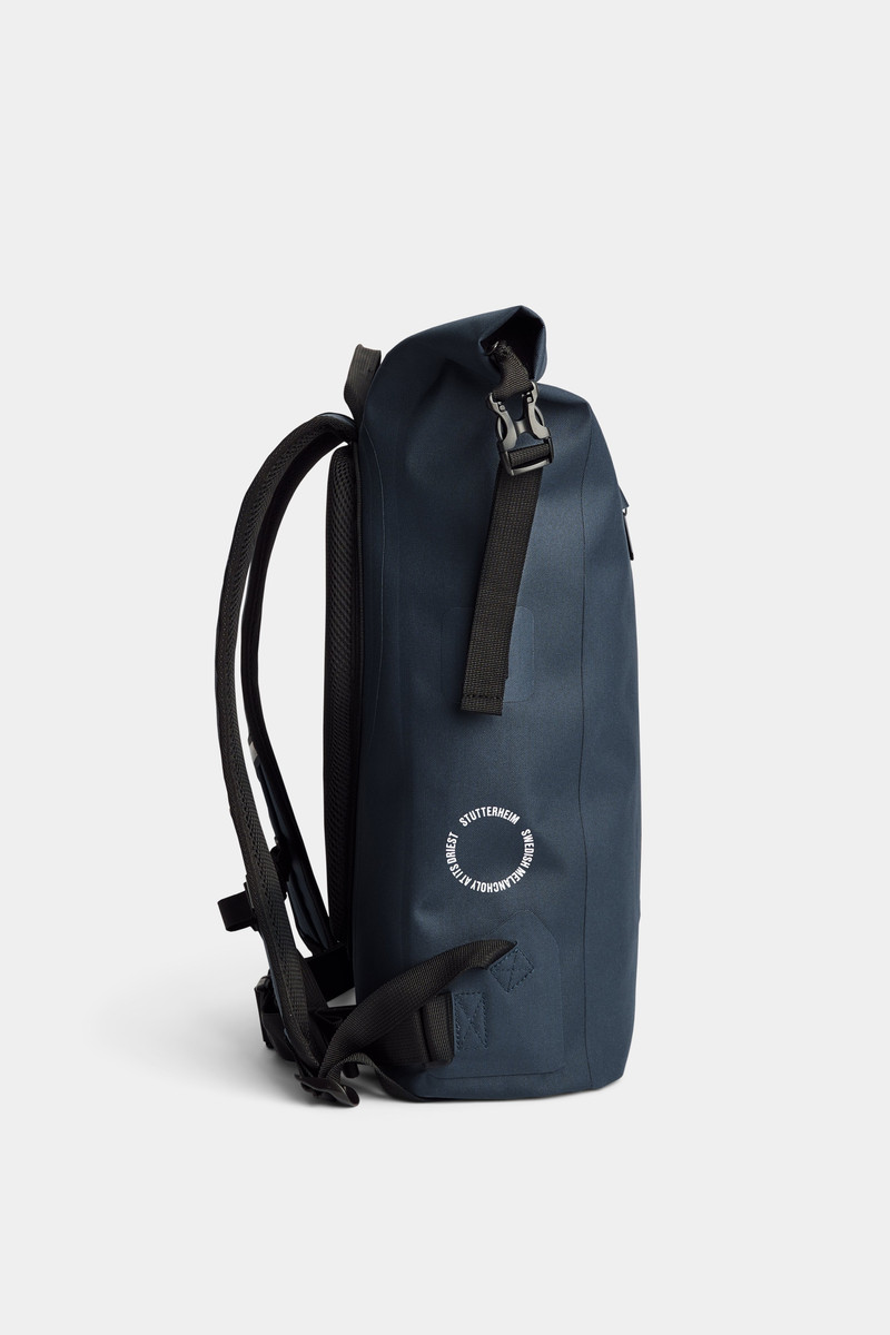 Stutterheim Rain Rolltop 25L Backpack Navy outlook