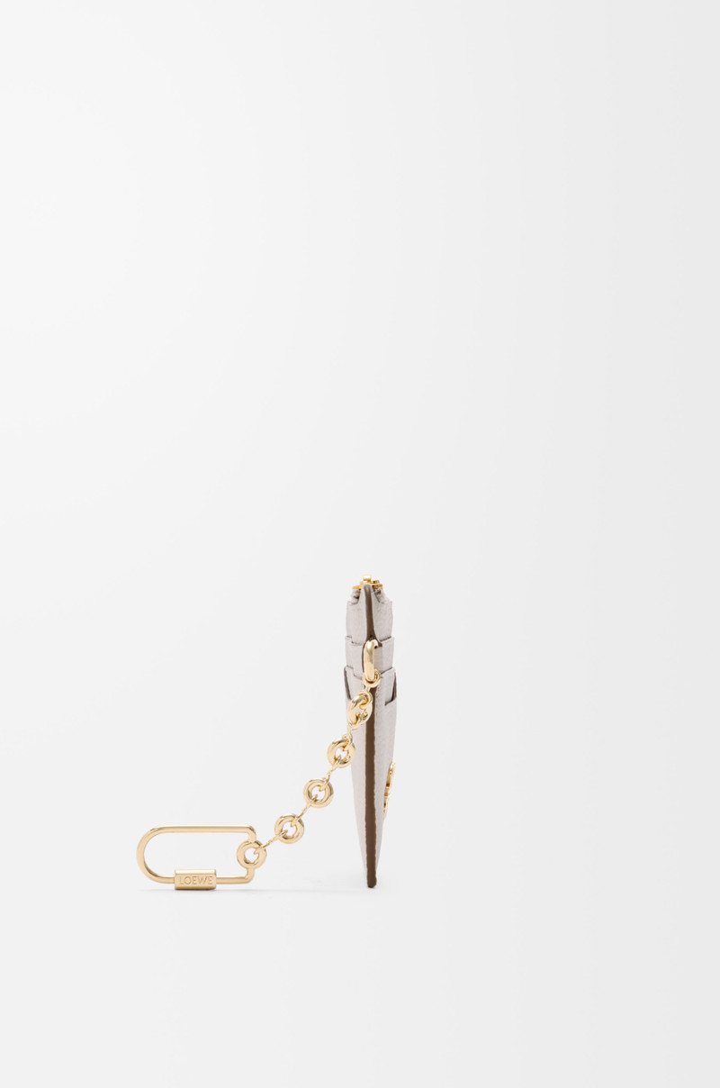 Loewe Anagram square coin cardholder in pebble grained calfskin outlook