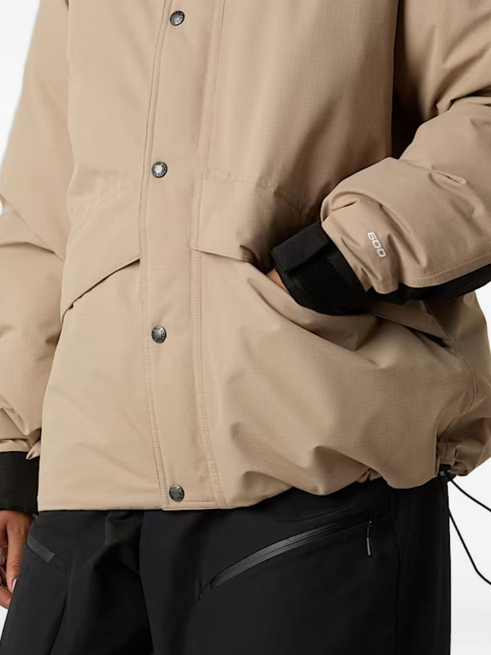 button-fastening hooded jacket - 2