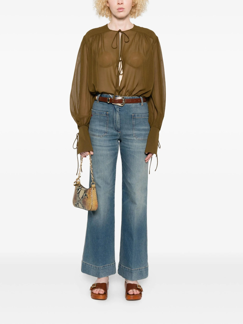 THE ANDAMANE The Andamane Tie-neck Gathered Blouse outlook