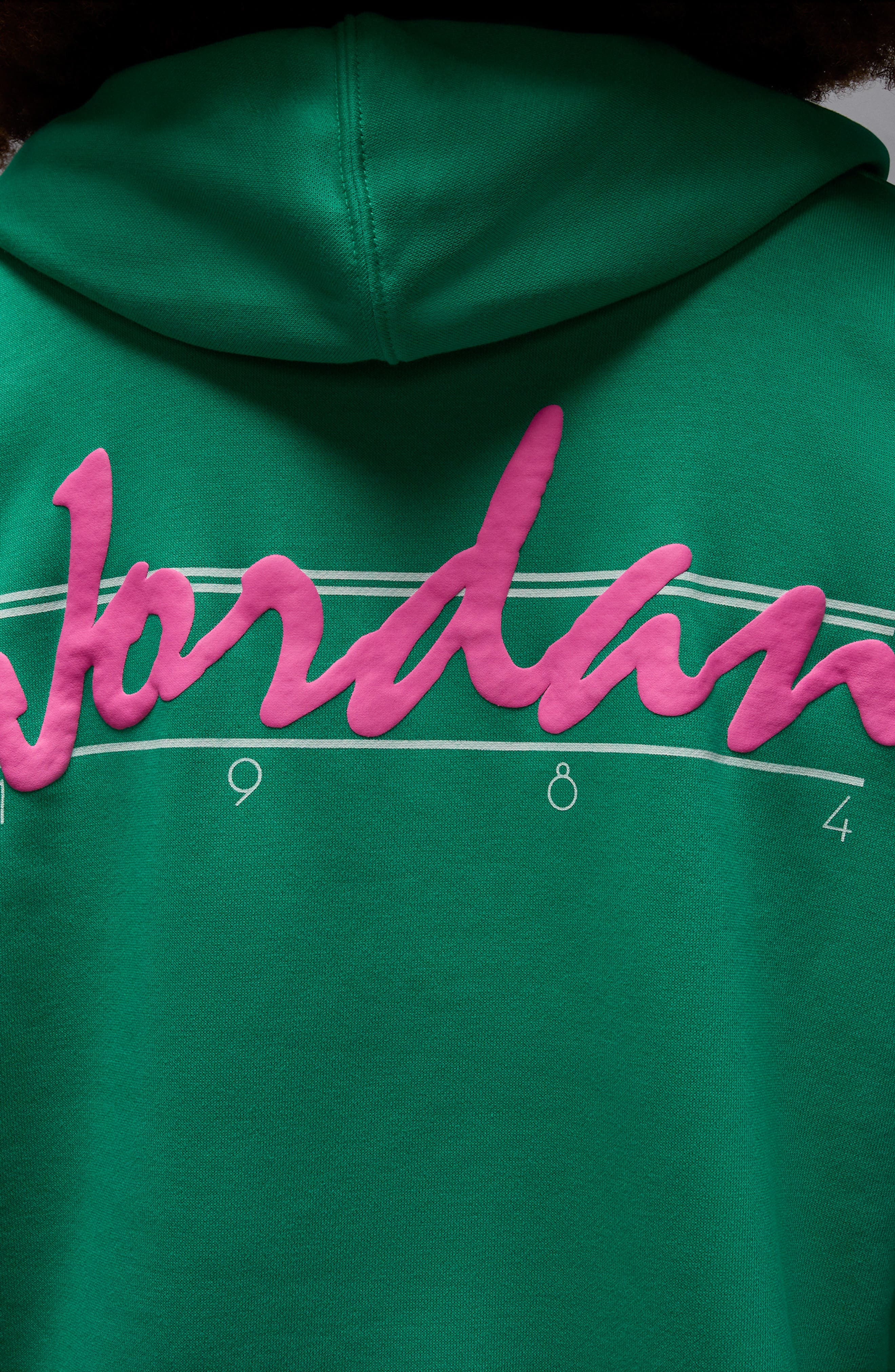Jordan Brooklyn Fleece Hoodie in Stadium Green/White at Nordstrom - 2