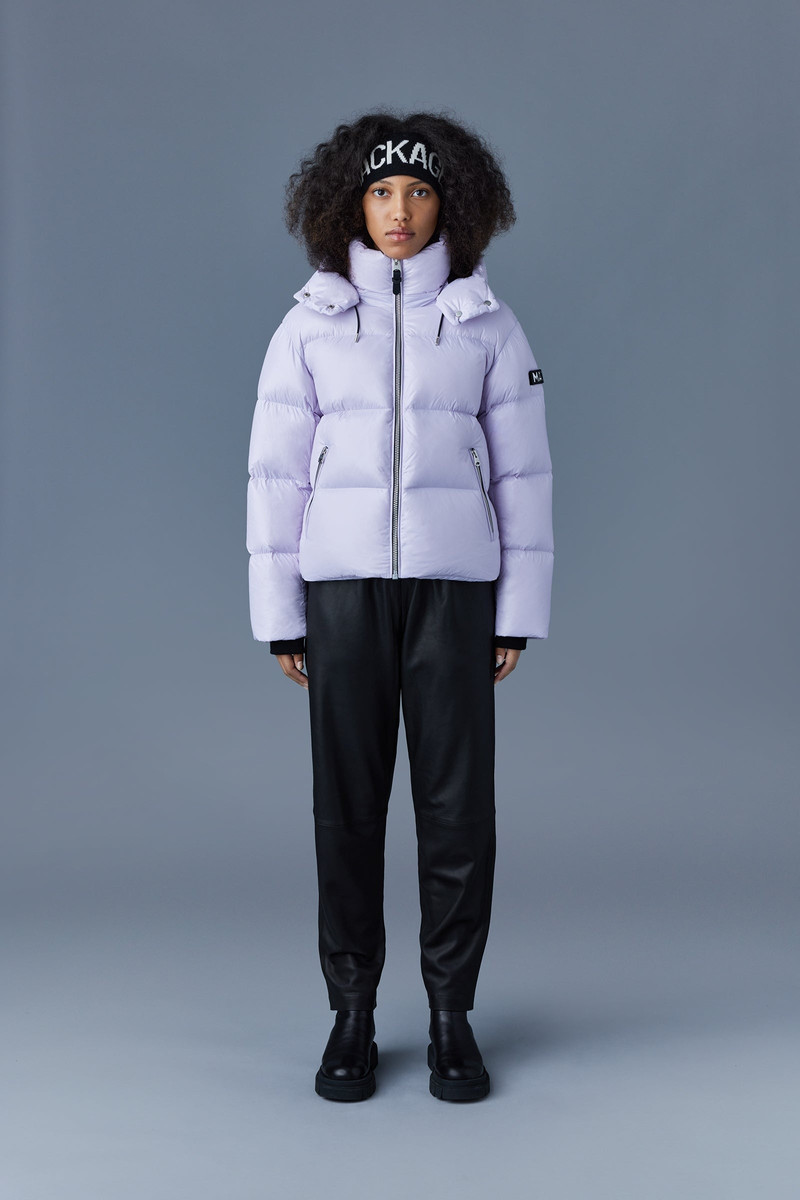 MACKAGE EVIE lustrous light down jacket with hood   for ladies outlook