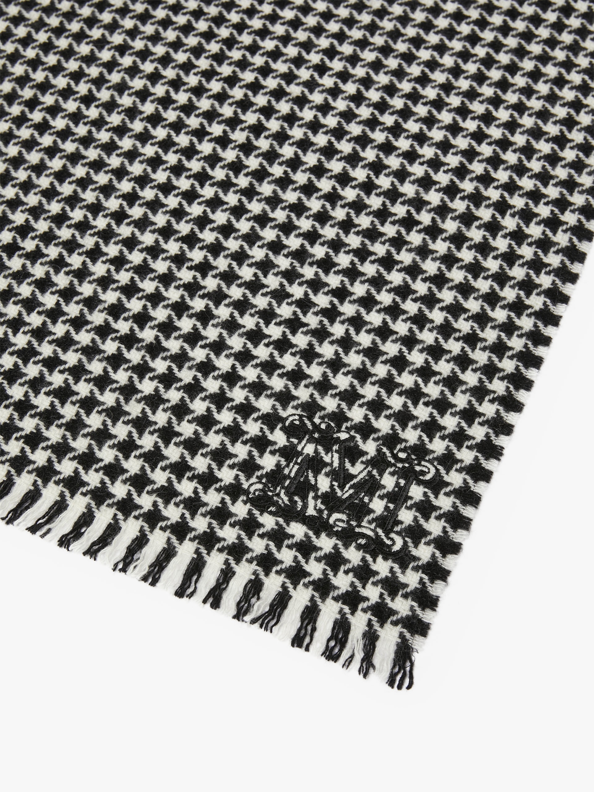 WSSTOLA Houndstooth cashmere scarf - 2