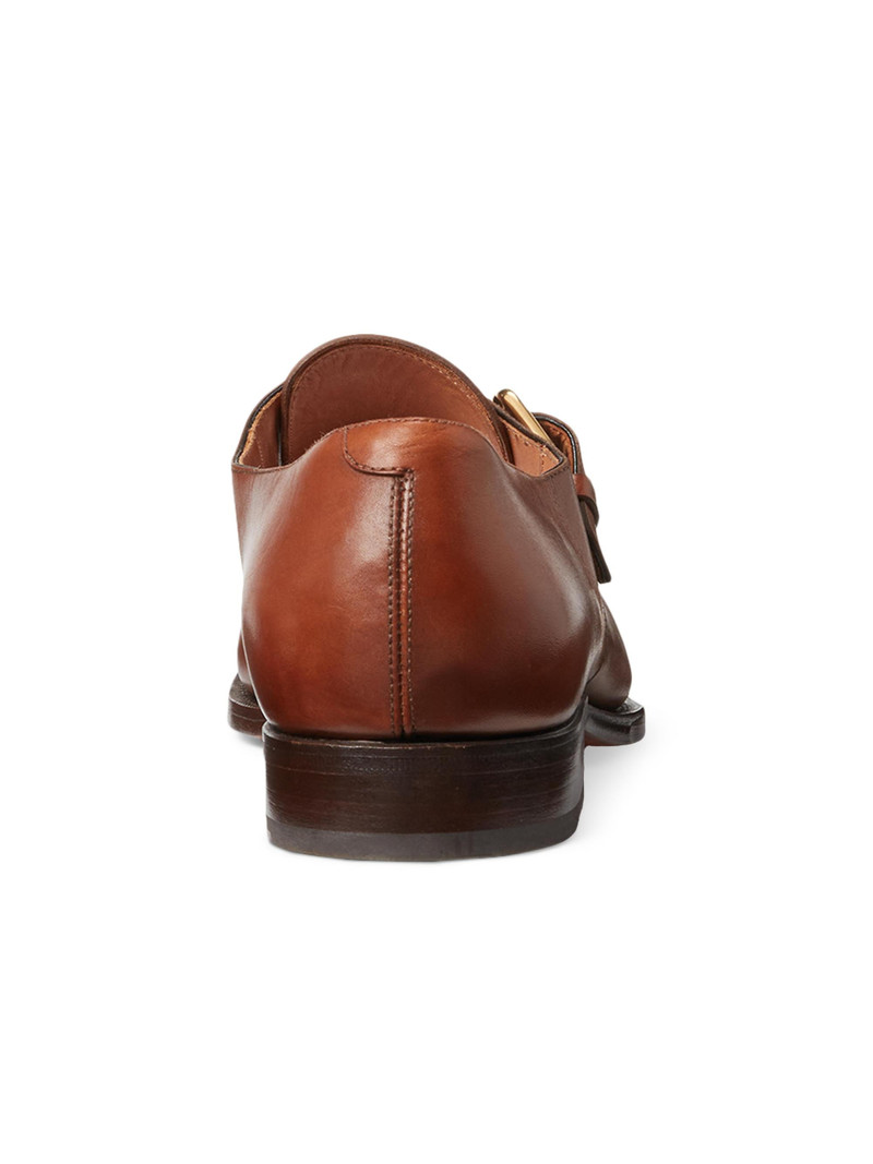Men's Darnell Burnished Monk-Strap Shoes - Tan 3
