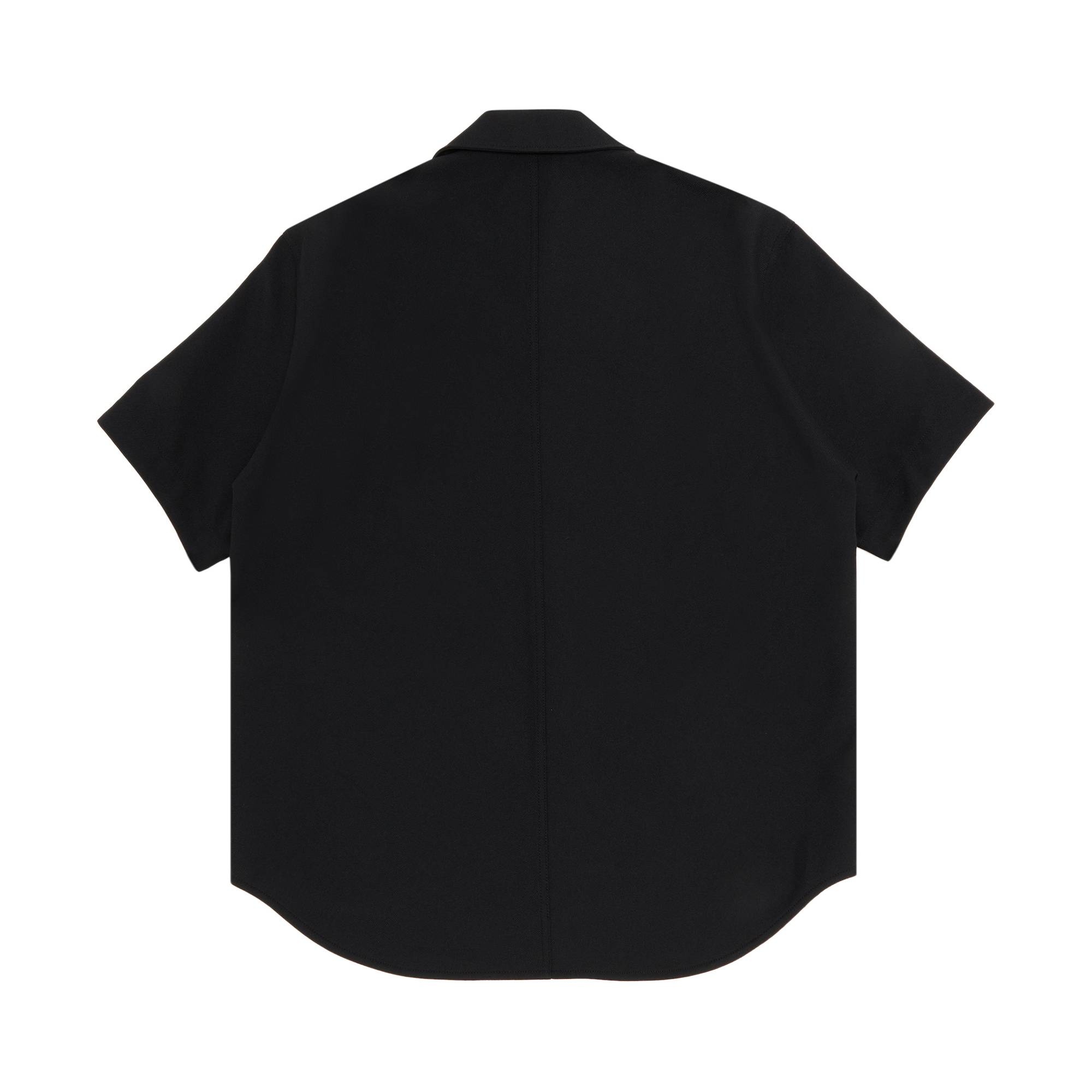 Courrèges Retro Twill Skater Shirt 'Black' - 2