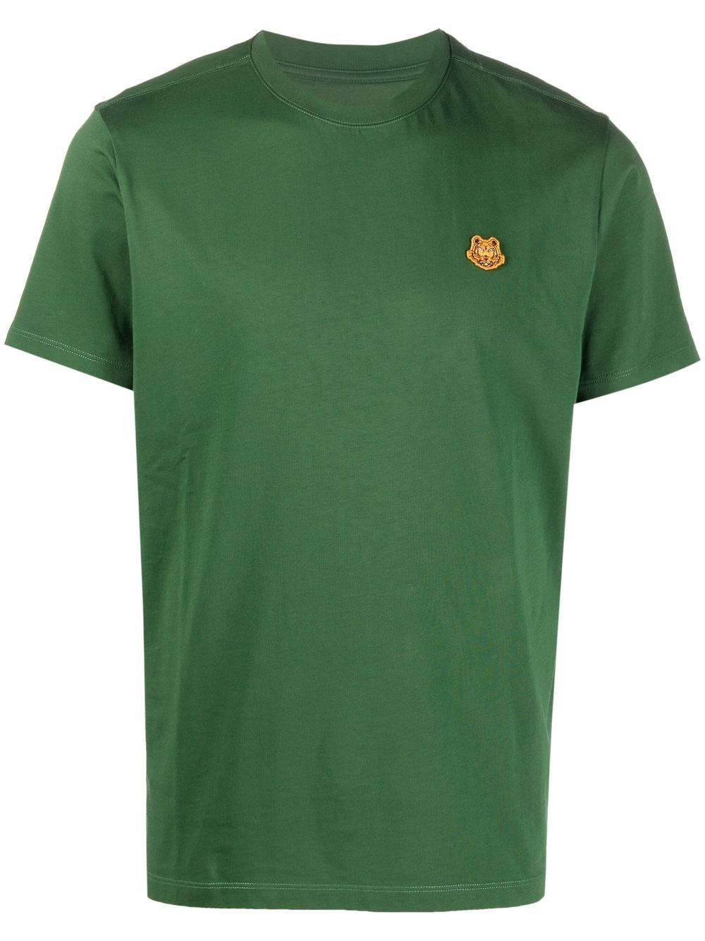 logo-appliqué organic cotton T-shirt - 1