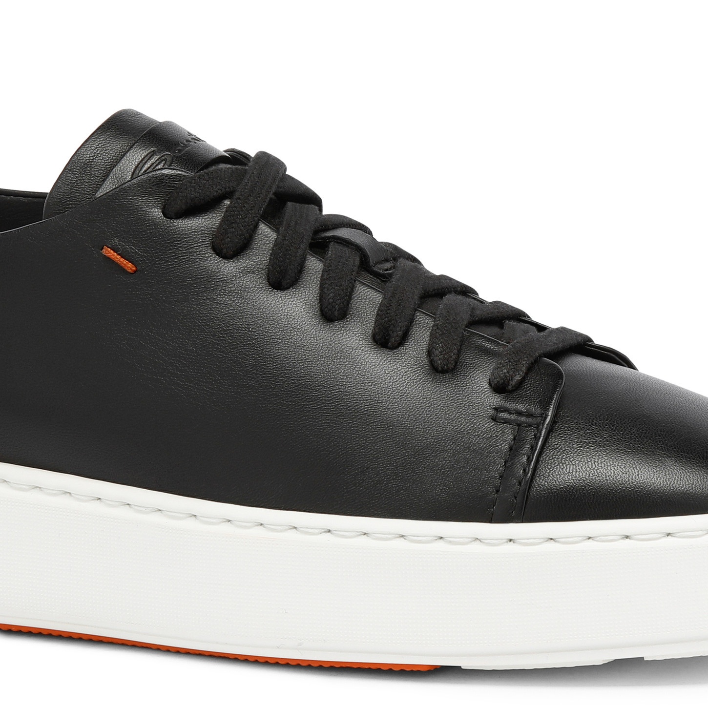 Women’s black leather sneaker - 6