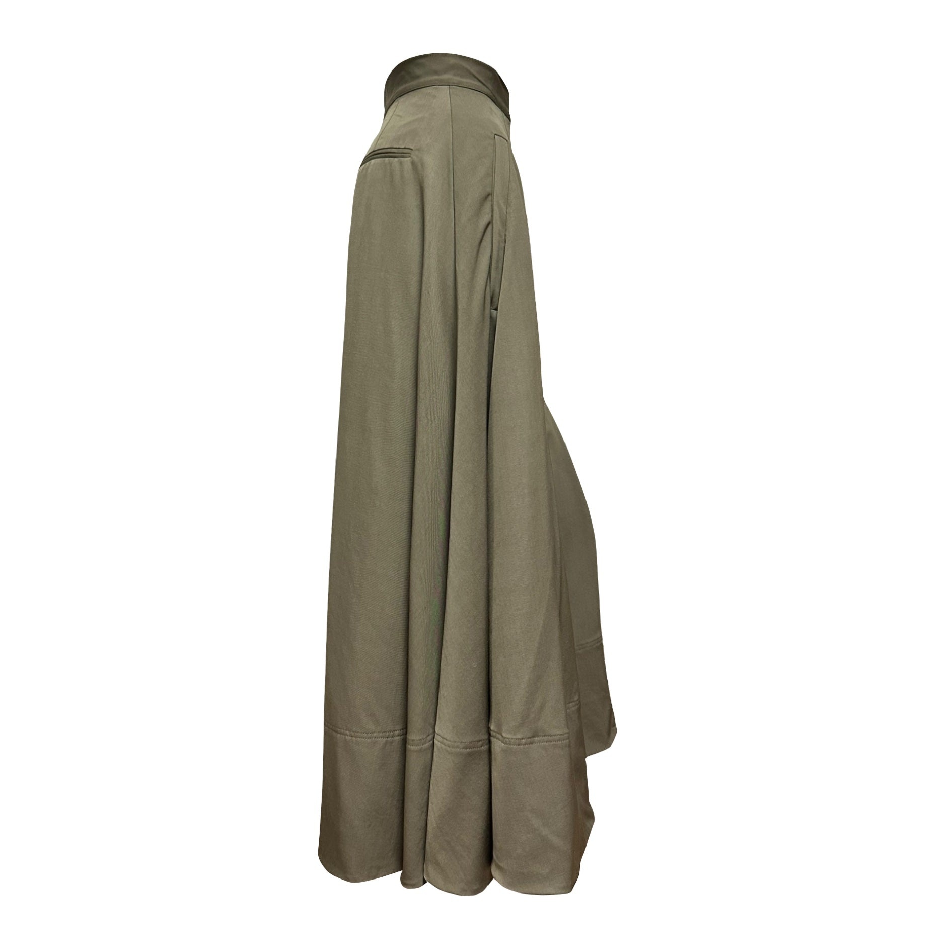 LOEWE Spring Summer 2020 High Rise Twill Culotte Trousers - 3