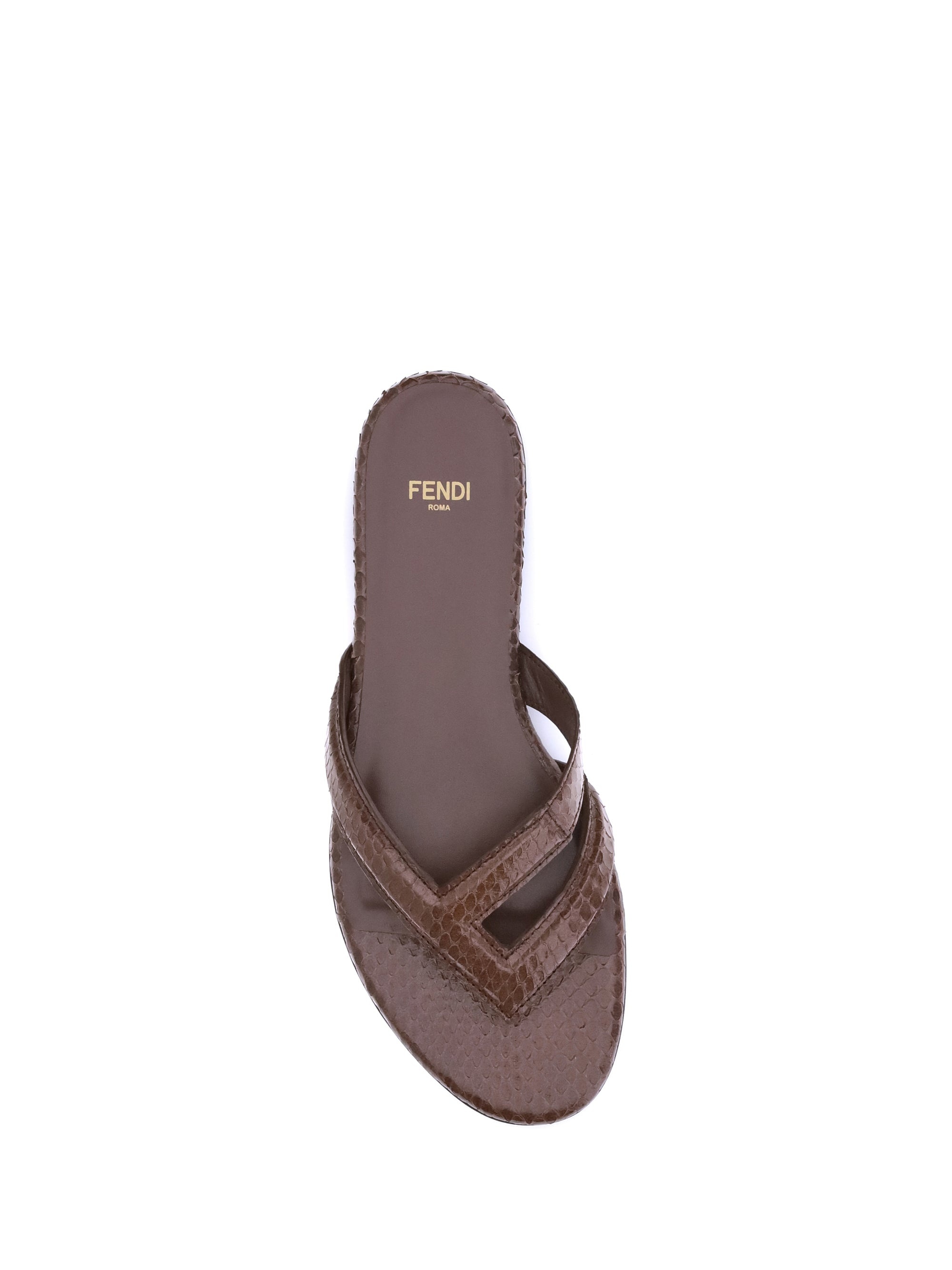 Fendi Women Infradito Ayers Sandals - 4