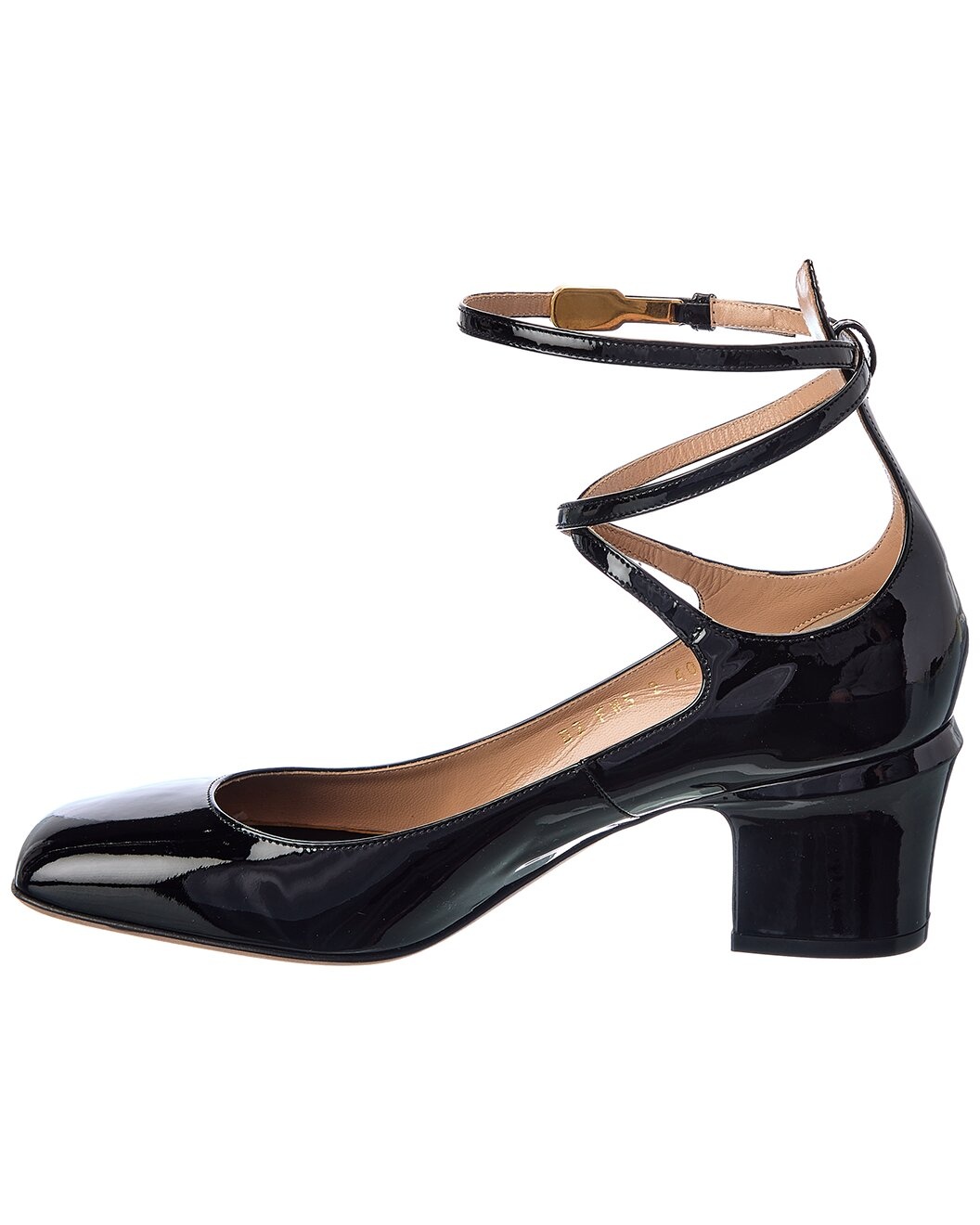 Valentino VLogo Tan-Go 60 Patent Pump - 2