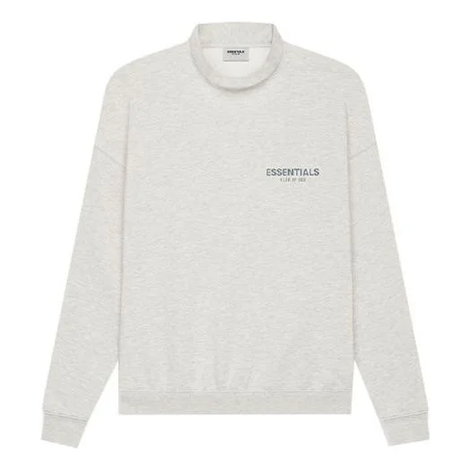 Fear of God Essentials SS21 Pullover Mockneck Light Heather Oatmeal FOG-SS21-596 - 1