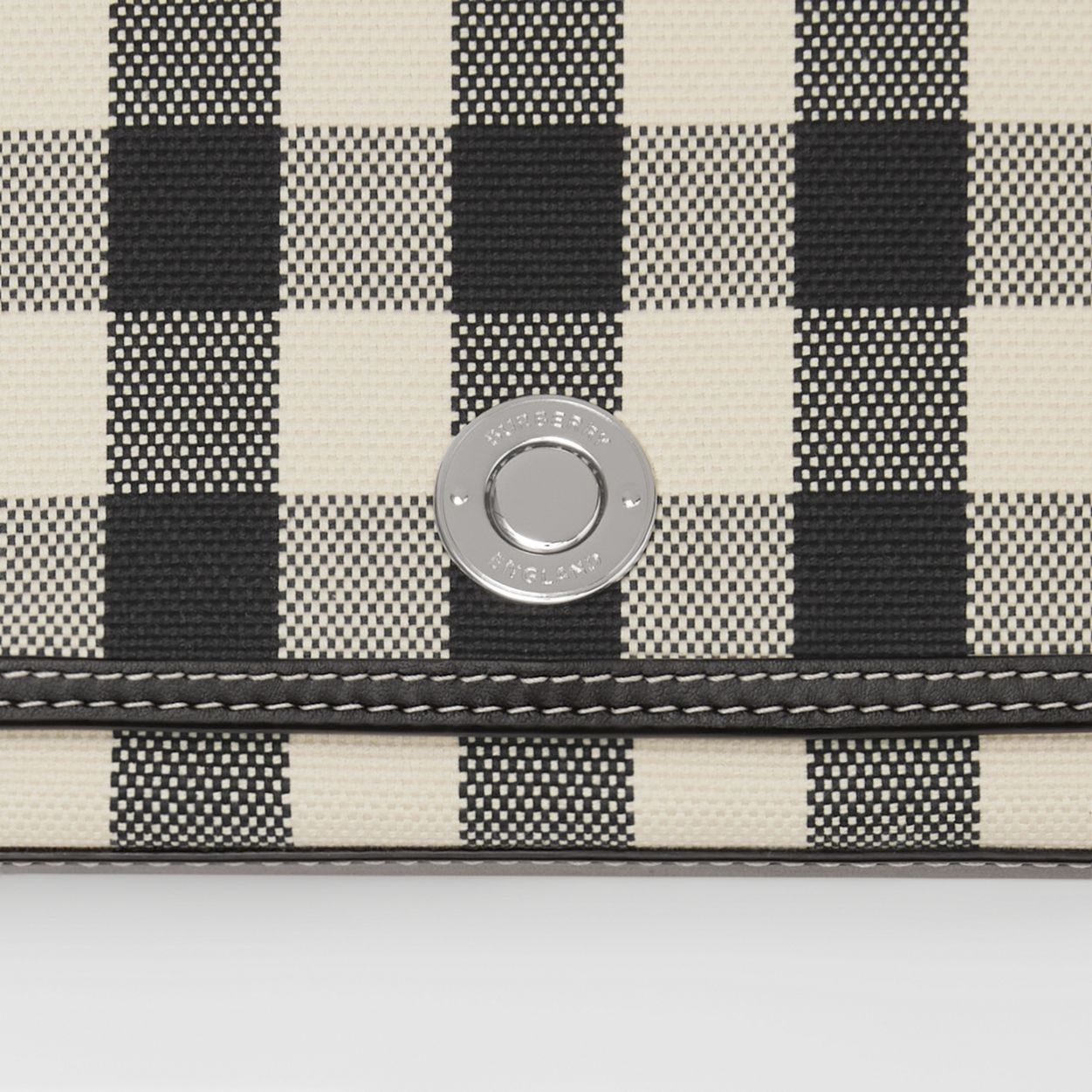 Check Cotton Jacquard Penny Bag - 2