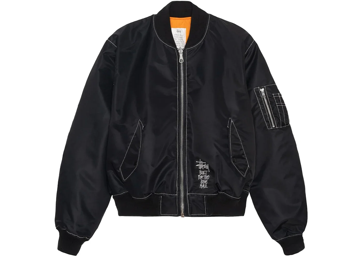 Stussy Built Reversible Bomber Jacket Black - 1