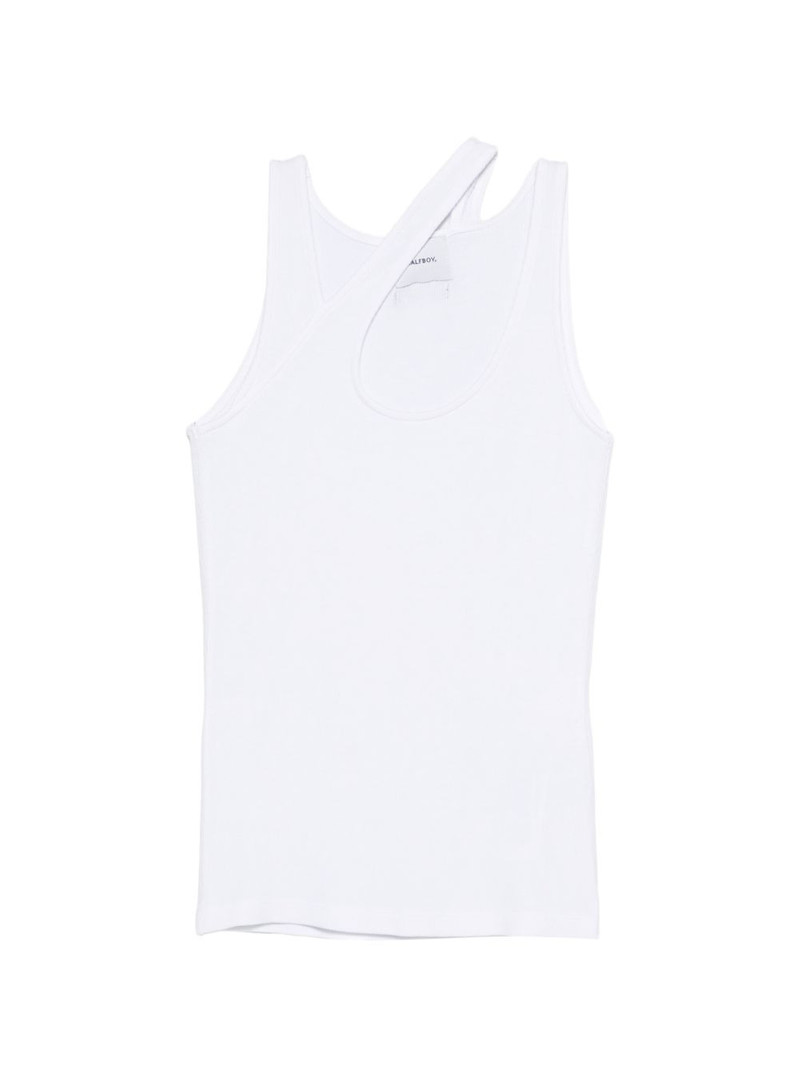 cut-out ribbed tank top 1