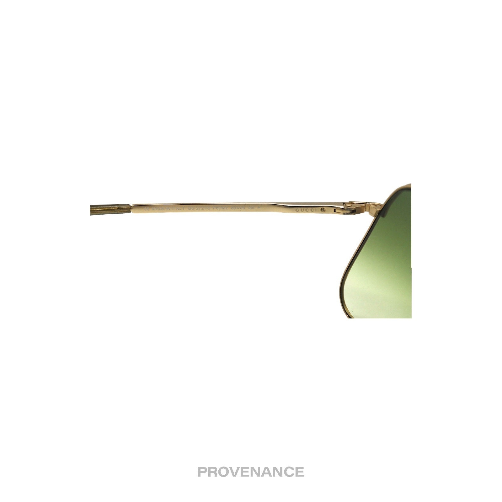 Gucci Extended Aviator Sunglasses - Brushed Gold - 7