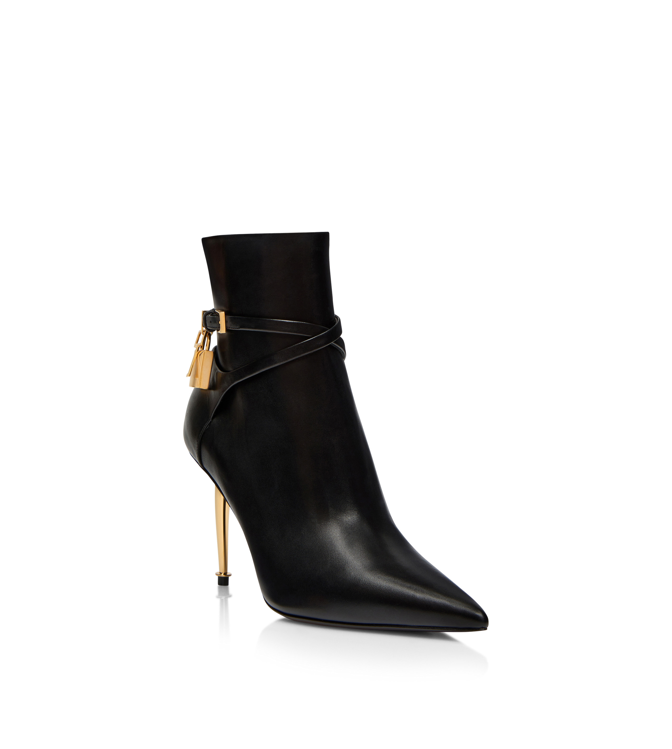 85MM LEATHER PADLOCK ANKLE BOOT - 2