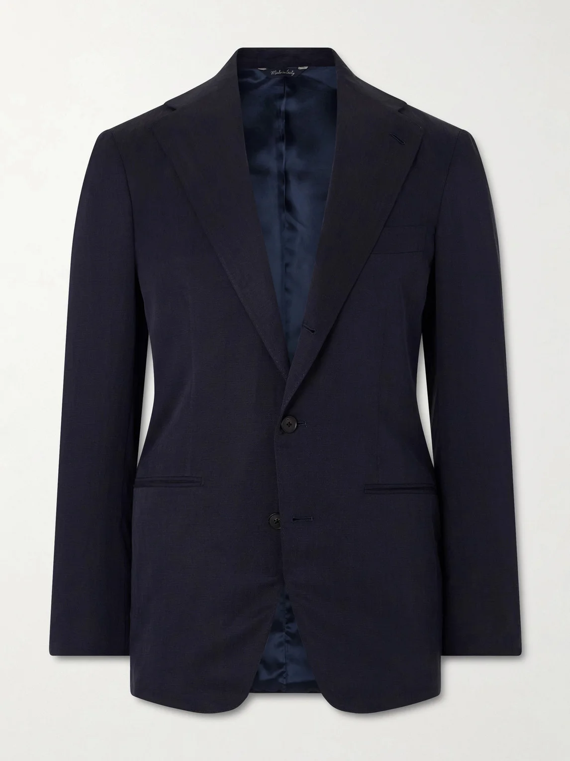 Slim-Fit Silk and Linen-Blend Suit Jacket - 1