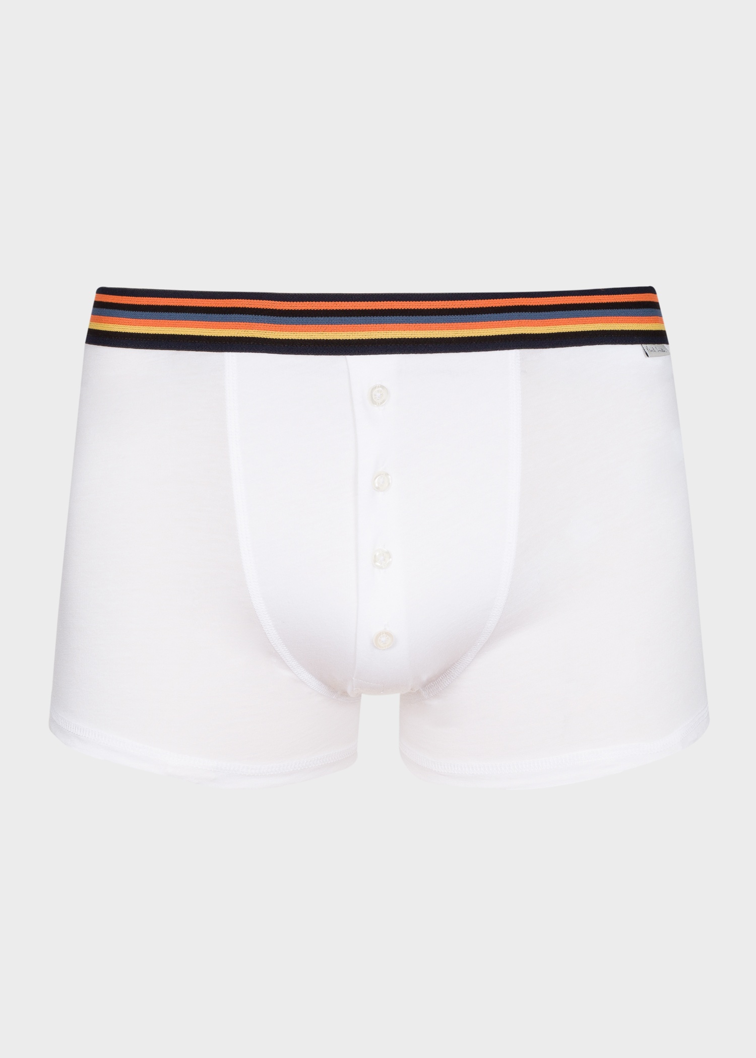 Four-Button Artist Stripe' Waistband Boxer Briefs - 1