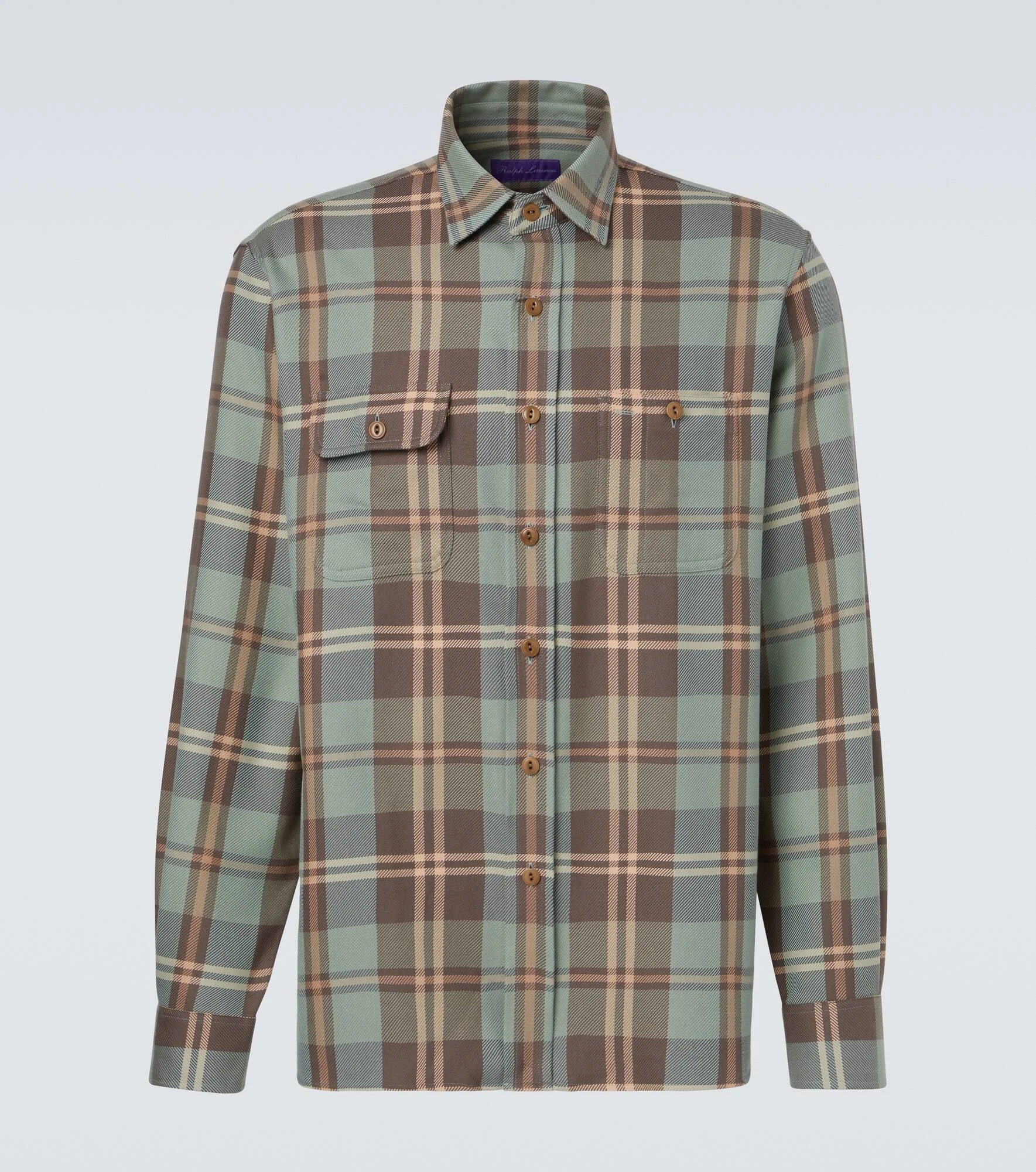 Checked cotton shirt - 1