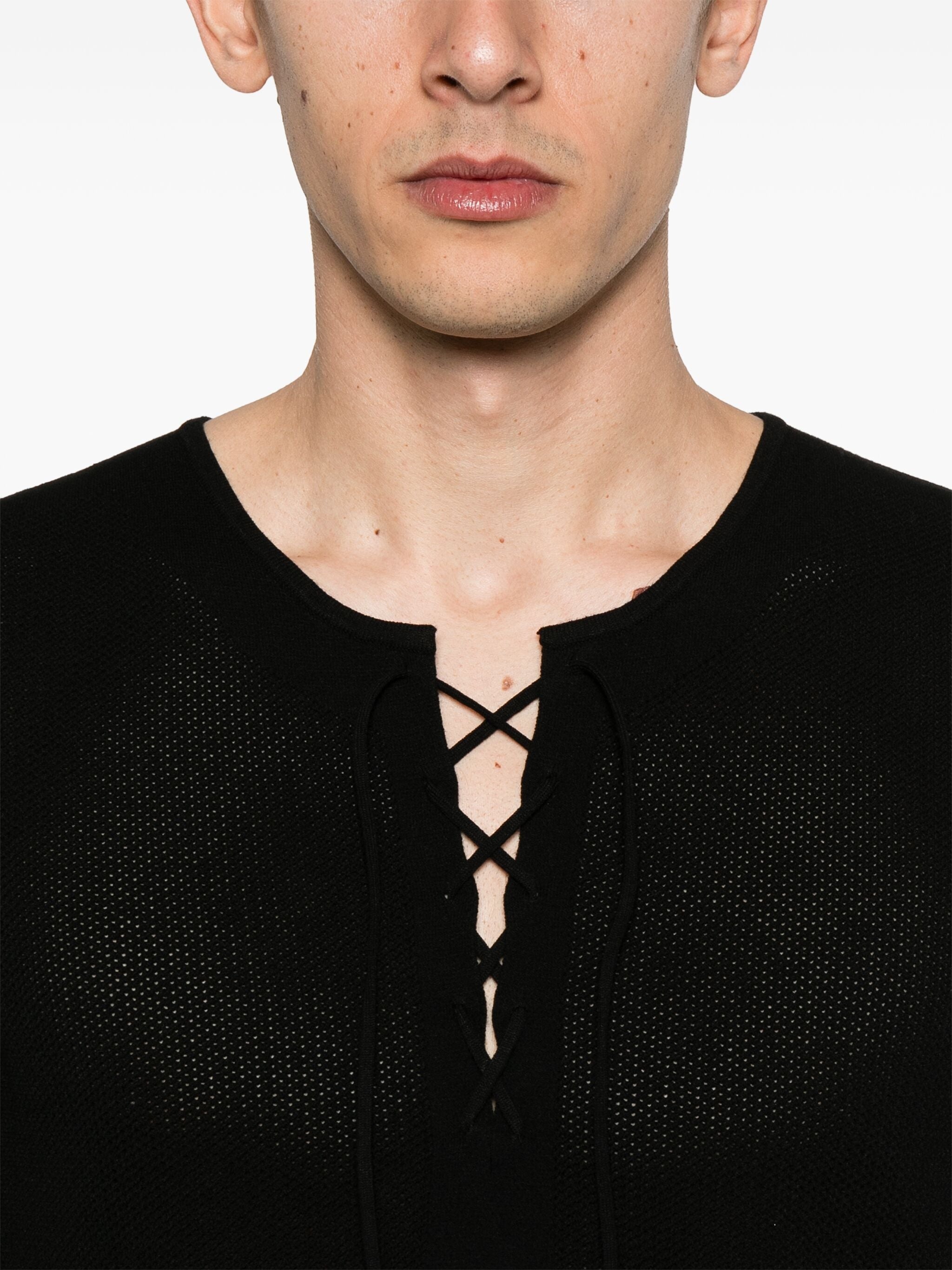 Open-knit T-shirt - 3