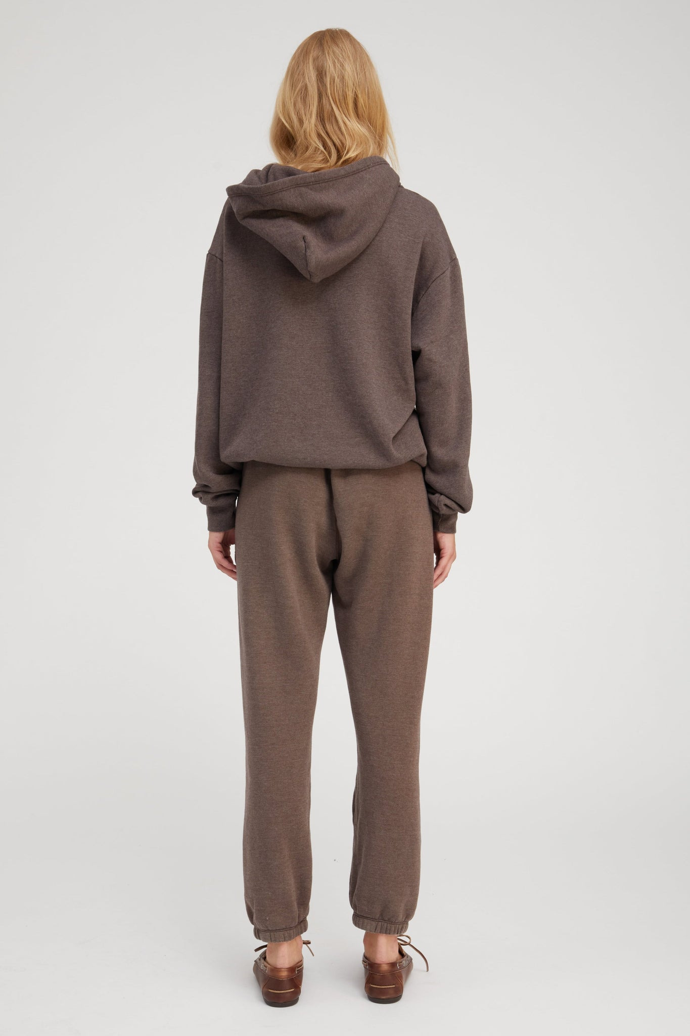 HEATHER BROWN HEART HOODIE - 3