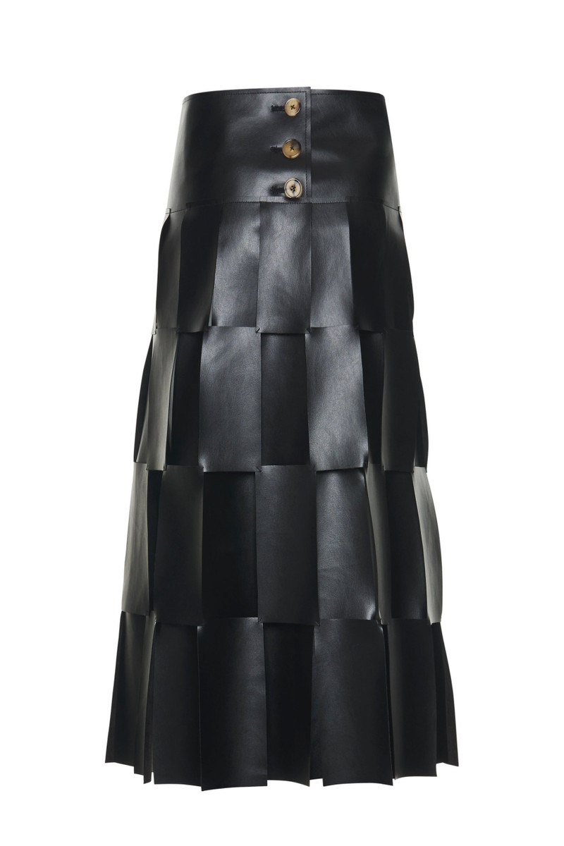 MIDI MULTI RECTANGLE SKIRT BLACK 9