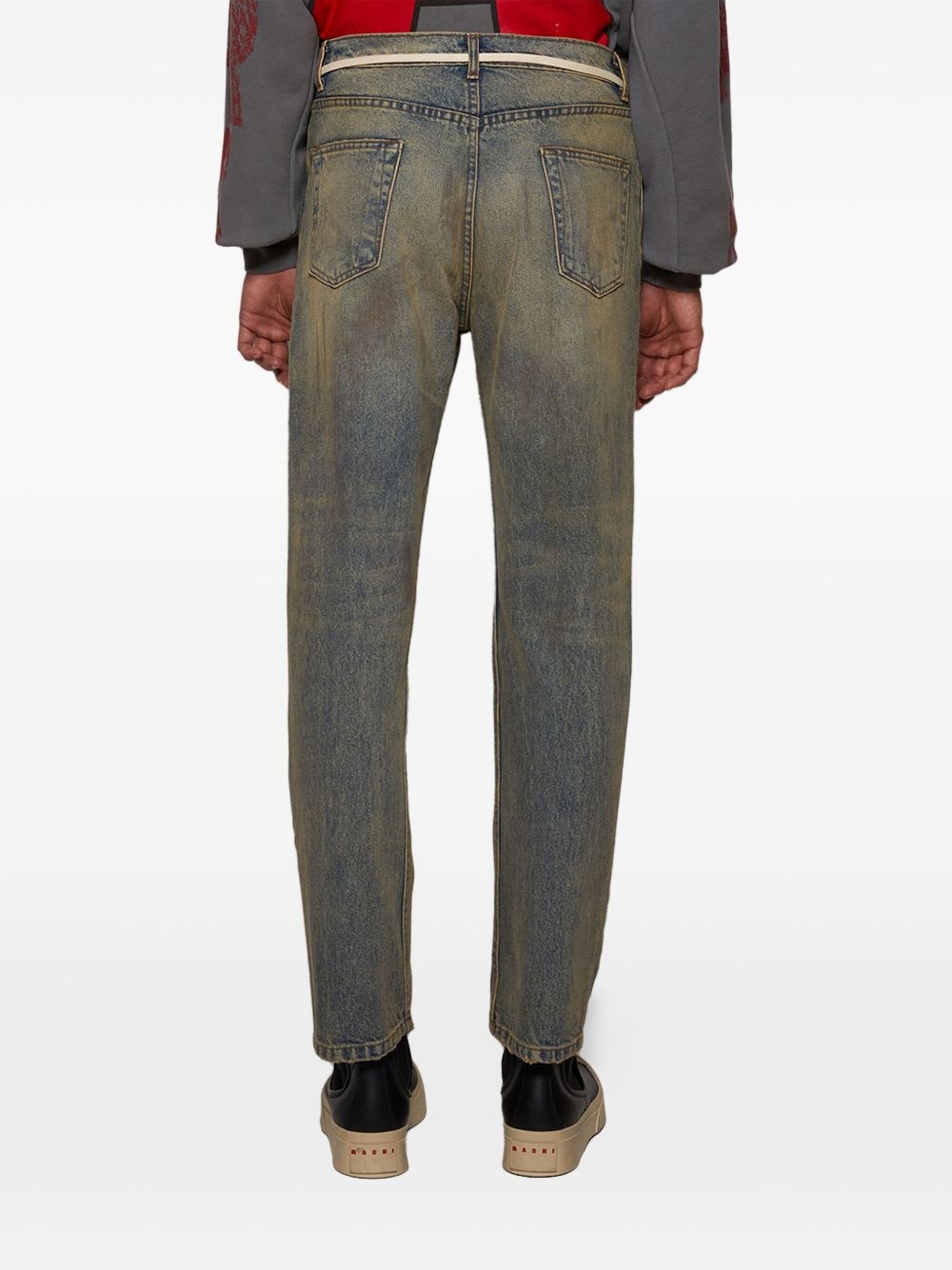 distressed denim jeans - 5