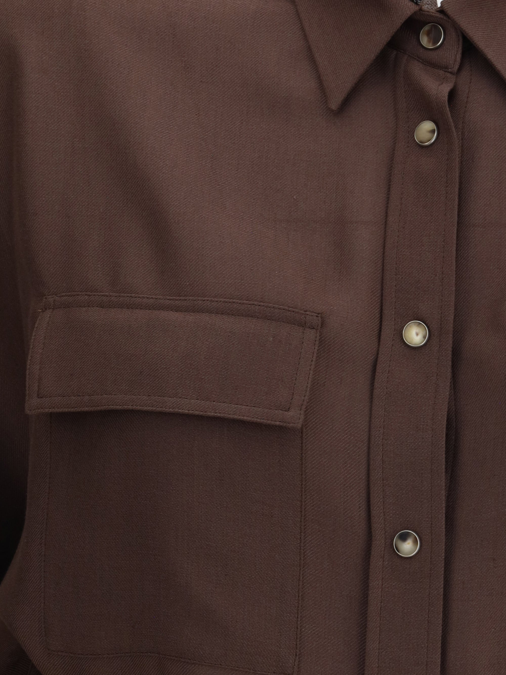 Brunello Cucinelli Women Embellished Collar Shirt - 3