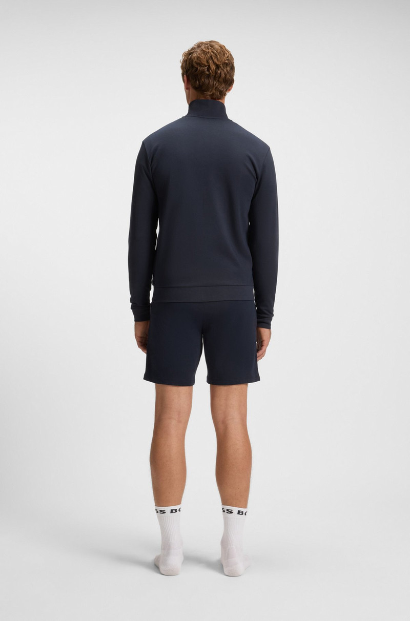 CONTRAST-PIPING JACKET IN A COTTON BLEND 4