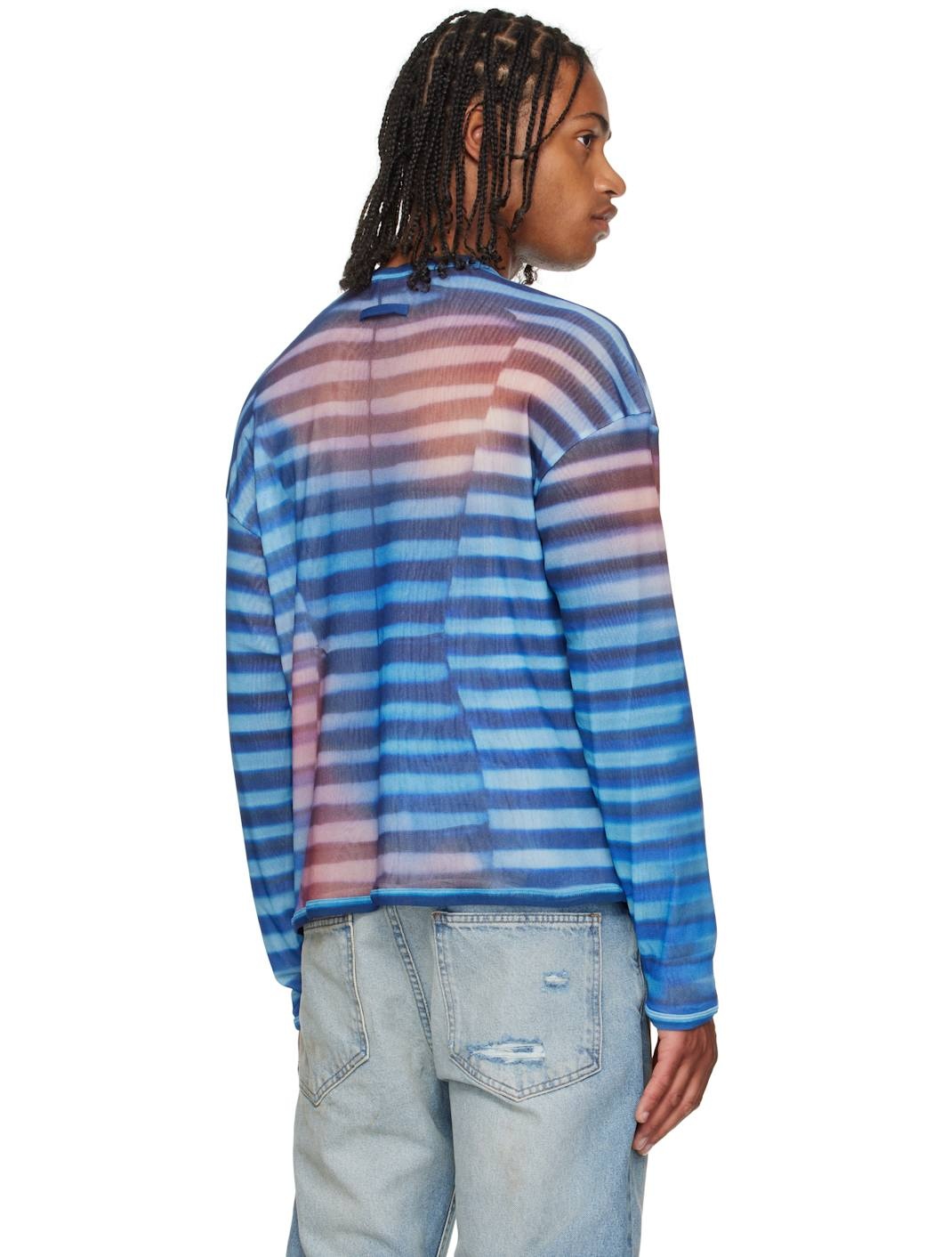 Blue 'The Oversized Air' Top - 3