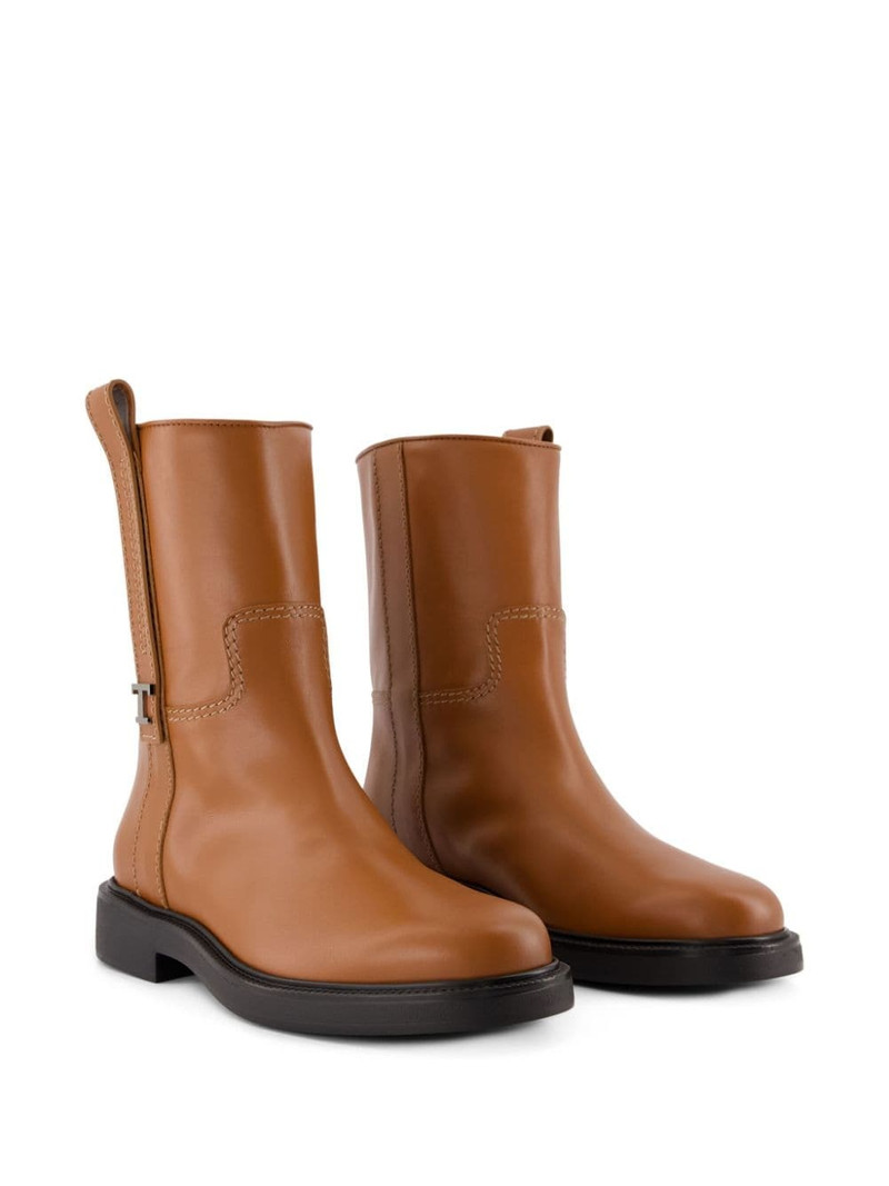 Tod's leather ankle boots outlook