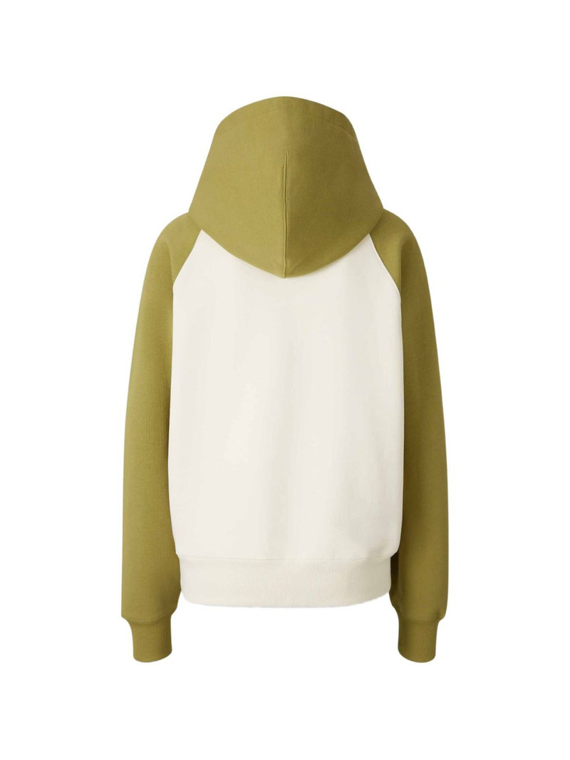 AMI Paris colour-block logo-appliqué hoodie outlook