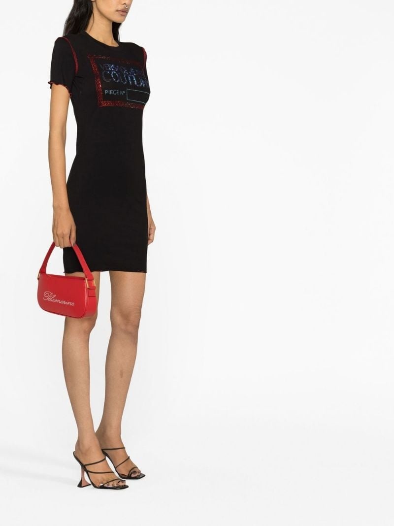 logo-embellished T-shirt dress - 3