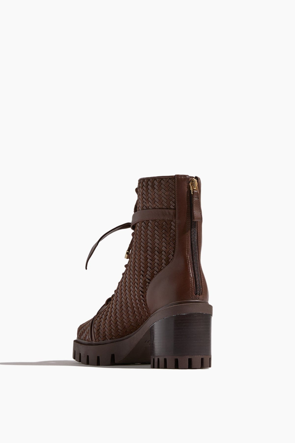 Tresse Combat Boot in Brown - 3