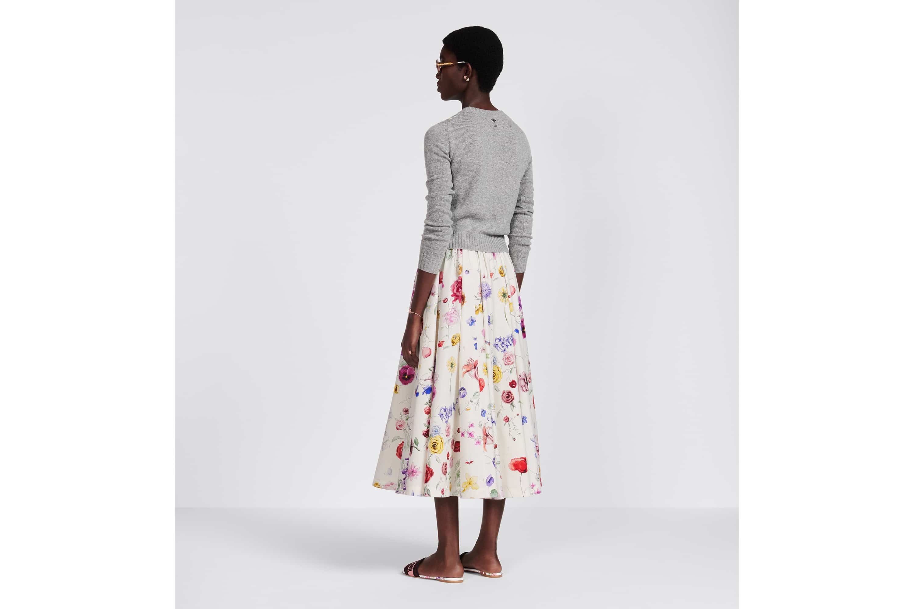Flared Mid-Length Skirt - 6