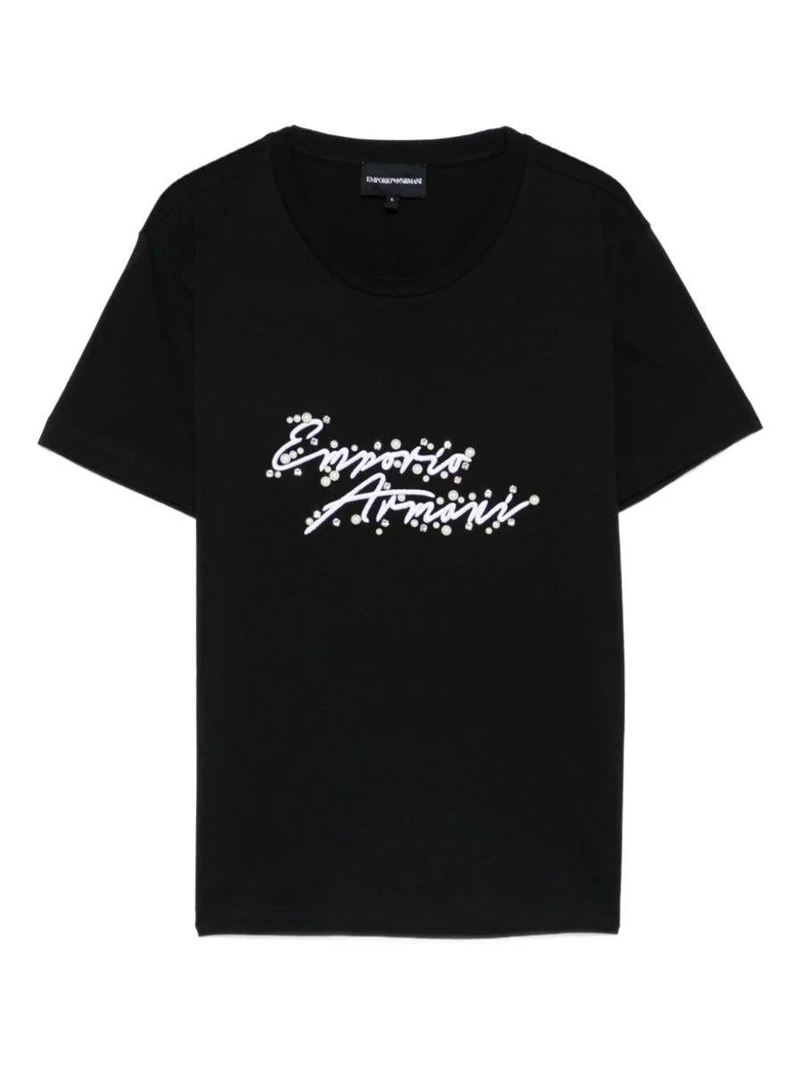 Emporio Armani Logo Cotton T-Shirt - 1