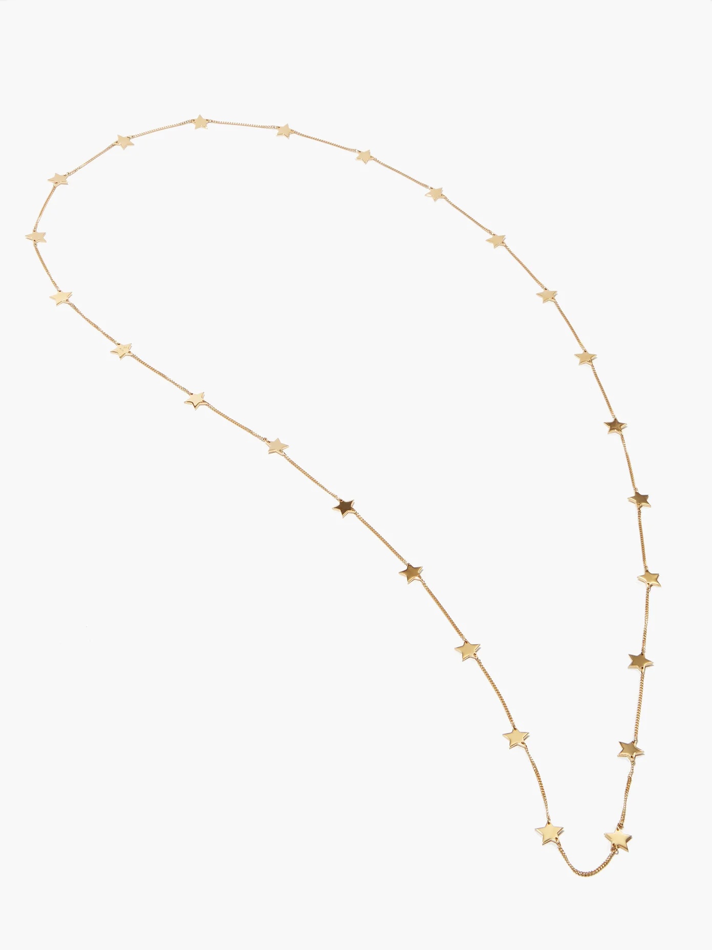 Star gourmette-chain gold-plated necklace - 5