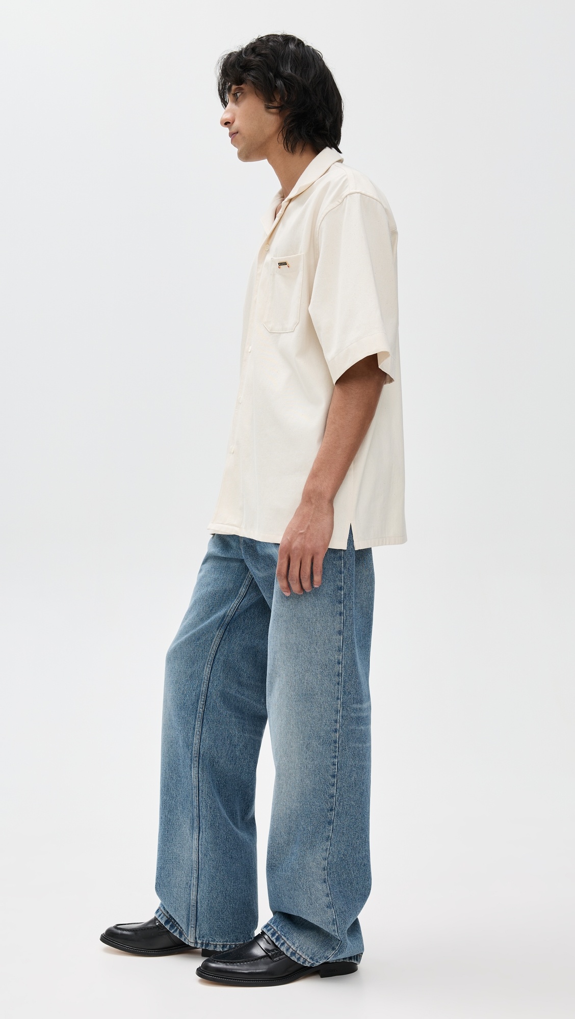 Light Denim Bowling Shirt - 3