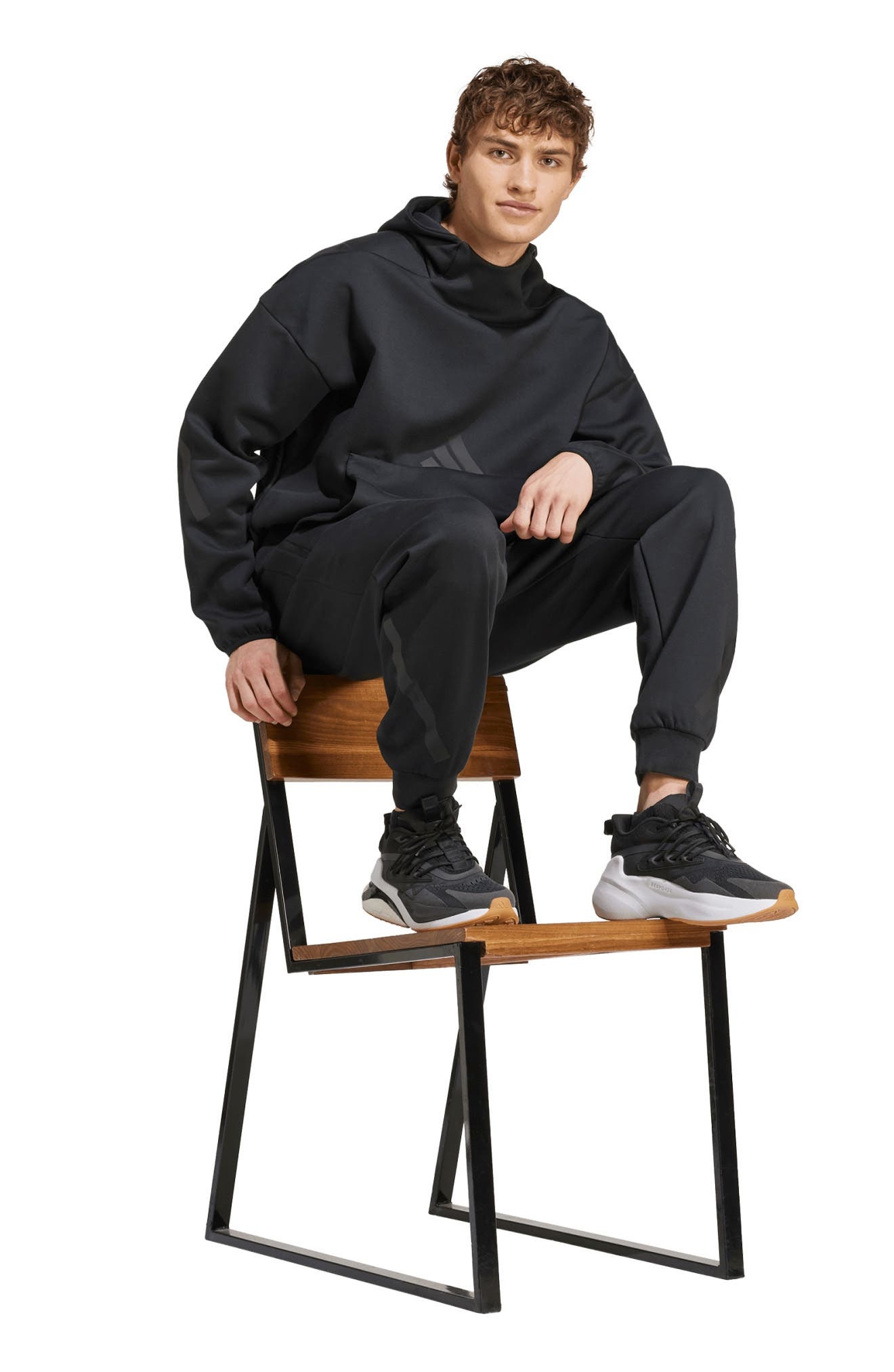 adidas Z.N.E. Hoodie in Black at Nordstrom - 4