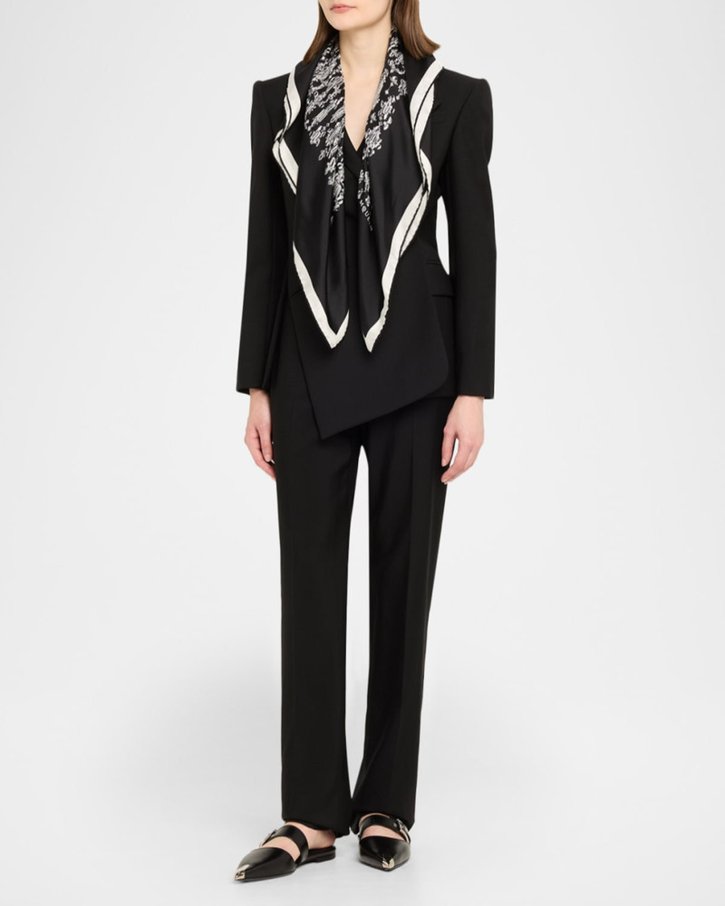 Alexander McQueen Crystal Mirror Silk Foulard outlook