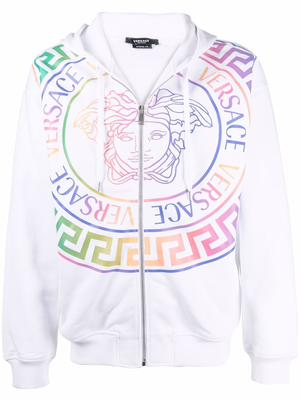 Medusa logo-print zip hoodie - 1