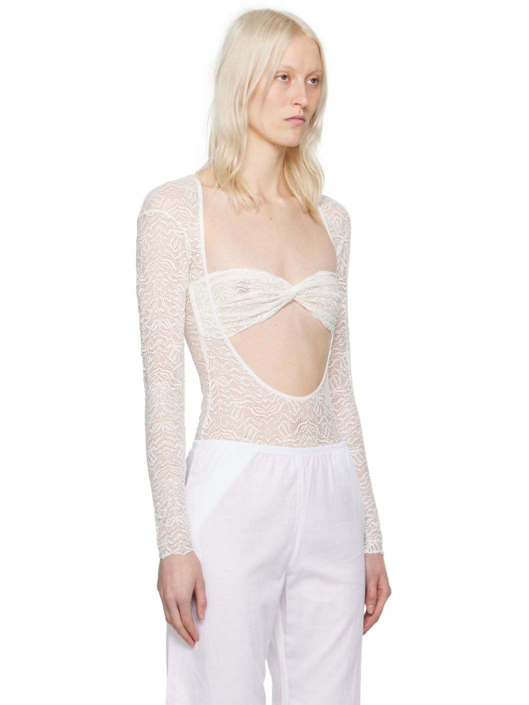 White Baes Bodysuit - 2