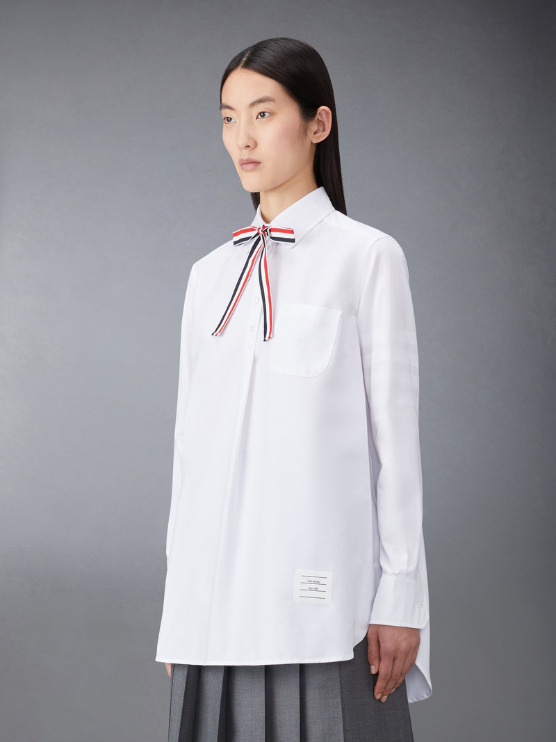 Thom Browne OXFORD 4-BAR BOW TIE BLOUSON outlook