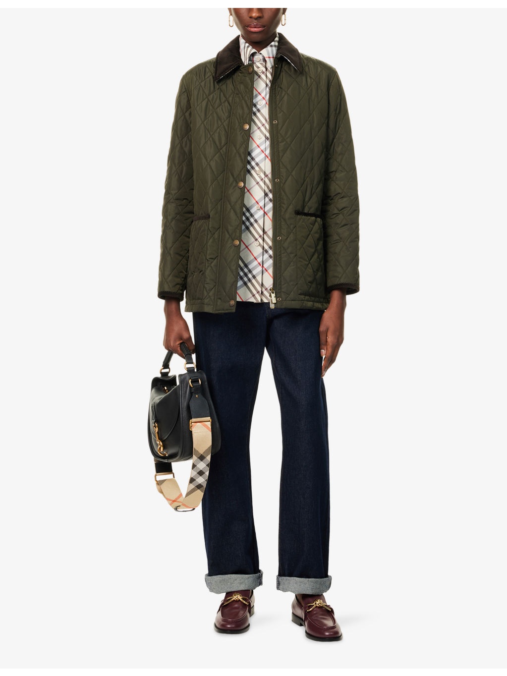 Quilted Corduroy-Trims Woven Jacket - 2