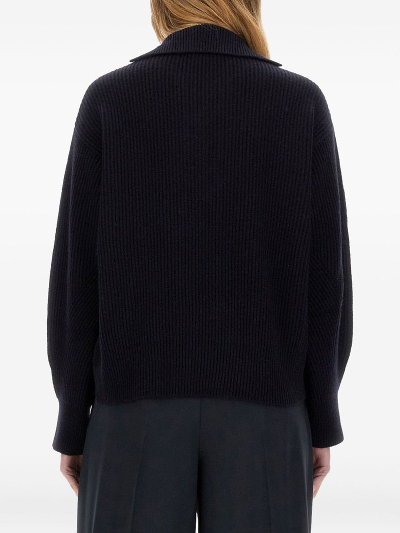 Max Mara lace-up ribbed sweater outlook